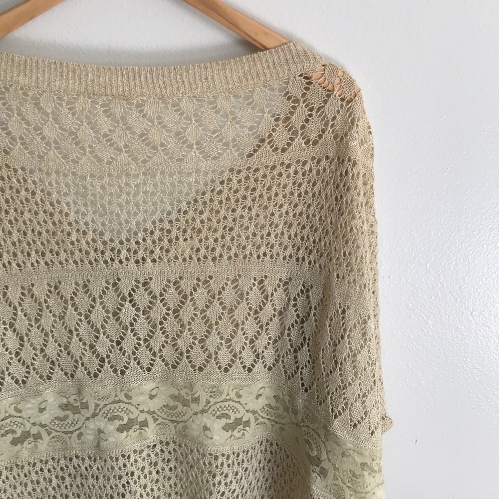 Anthropologie Moth open knit slouchy sweater - Picture 2 of 5